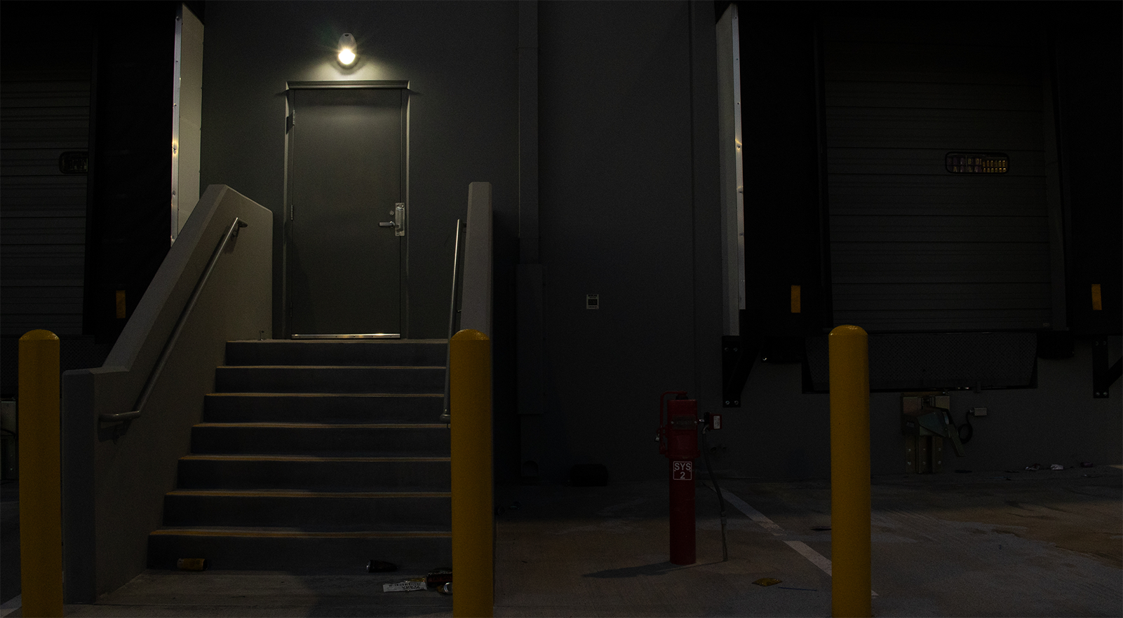 AllGo warehouse loading dock, some time after midnight