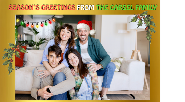 Evil is Afoot or:             Season’s Greetings from the Carsel Family!